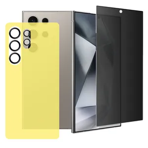 Akuara Privacy-Back-Ring Screen Protector For Samsung Galaxy S24 Ultra 5G with Back and Lens protector