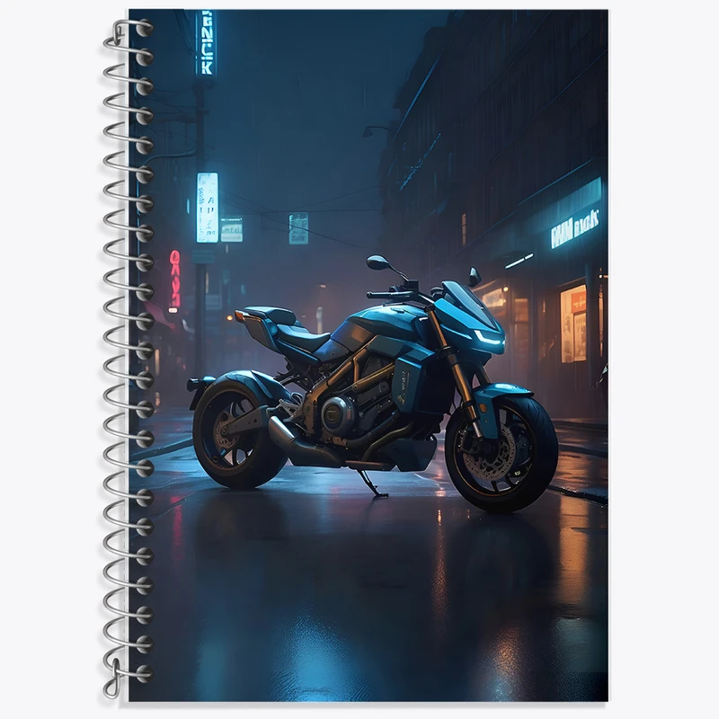 دفتر نت موسیقی 50 برگ خندالو طرح موتور سیکلت کد F7251