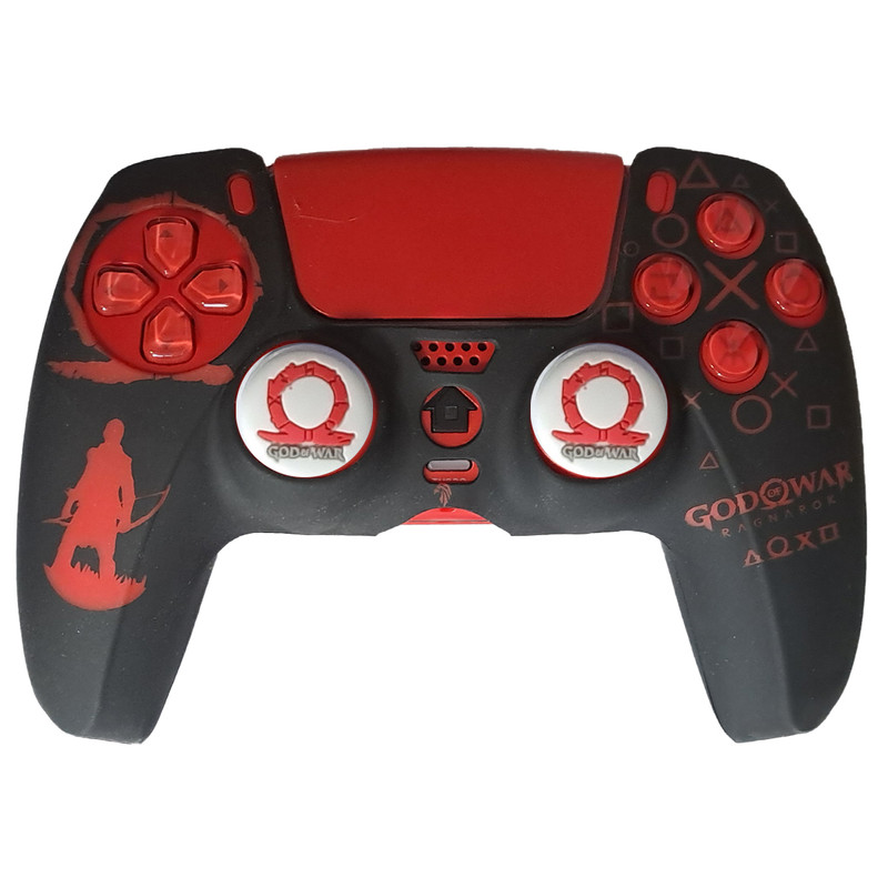 محافظ دسته بازی پلی استیشن 5 مدل GOD OF WAR PS5286 به همراه روکش آنالوگ 