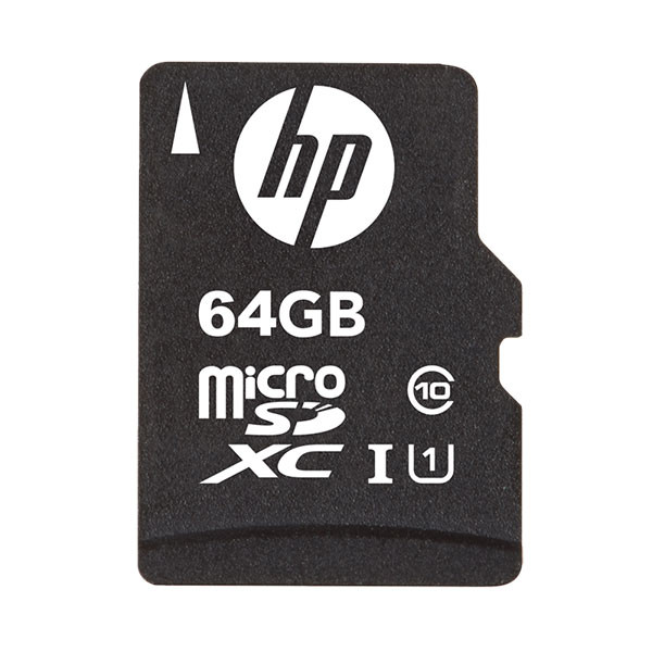 کارت حافظه microSD اچ پی مدل mi210 کلاس 10 استاندارد UHS-I سرعت 80MBps ظرفیت 64 گیگابایت به همراه آداپتور SD