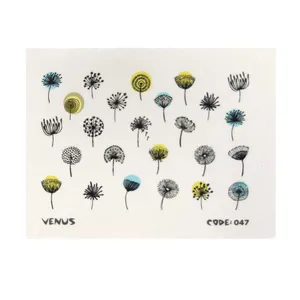 برچسب لنز ناخن طرح شاپرک کد 047