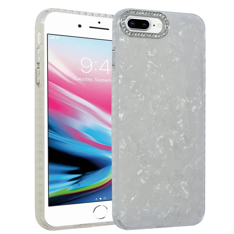 کاور کریتیو مدل ماربل یخی مناسب برای گوشی موبایل اپل  Iphone 7 plus / 8 plus 