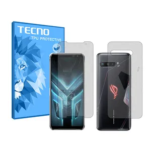 Tecno Resistant model Matte screen protector suitable for Asus ROG Phone 3 Strix mobile phone along with the back of the phone