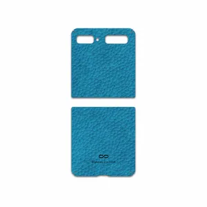 MAHOOT Blue-Leather Cover Sticker for Samsung Galaxy Z Flip