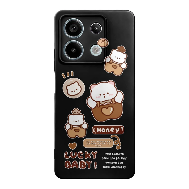 کاور قاب گارد طرح خرس تپل کد a8551 مناسب برای گوشی موبایل شیائومی Redmi Note 13 5G