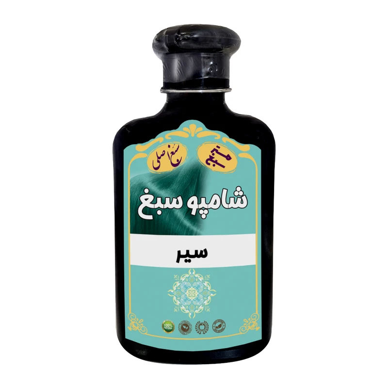 شامپو تقویت کننده و ضد ریزش مو سبغ مدل سیر مناسب برای انواع مو حجم 250 میلی لیتر