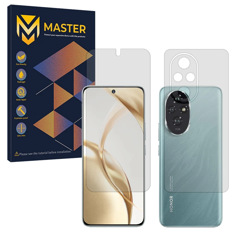 محافظ صفحه نمایش مات مستر مدل Resistant مناسب برای گوشی موبایل آنر 200 به همراه محافظ پشت گوشی 