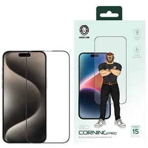 محافظ صفحه نمایش گرین لاین مدل 3D-Corning Pro مناسب برای گوشی موبایل اپل iPhone 15 Pro Max