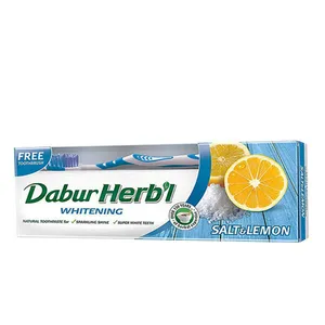 خمیردندان دابور هربال مدل Whitening وزن 150گرم به همراه مسواک با برس متوسط