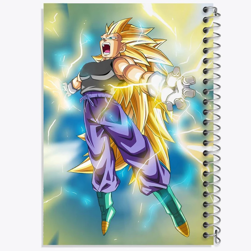 دفتر مشق 50 برگ خندالو مدل گوکو انیمه دراگون بال Dragon Ball کد 12064