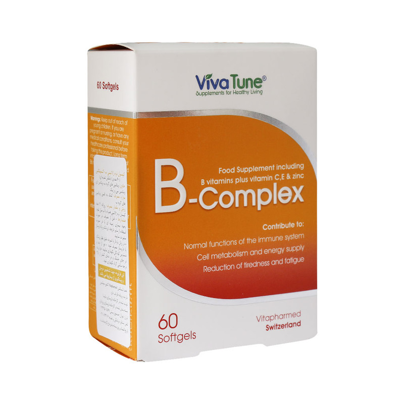 کپسول ب کمپلکس ویواتیون با فرمولاسیون آهسته رهش بسته 60 عددی
