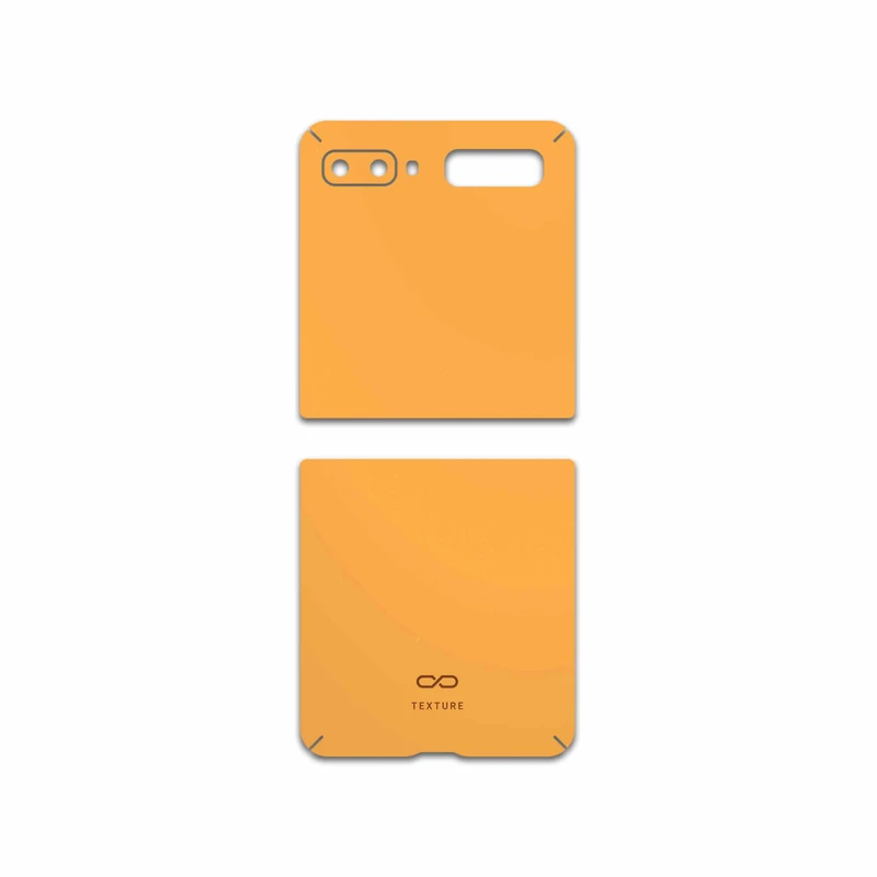 برچسب پوششی ماهوت مدل Matte-Orange مناسب برای گوشی موبایل سامسونگ Galaxy Z Flip
