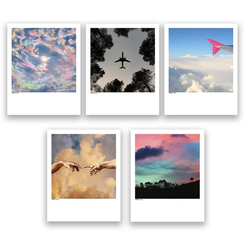 آویز تزیینی عرش مدل فانتزی آسمان کد Asa920 مجموعه پنج عددی