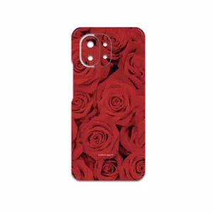 MAHOOT Red-Flower Cover Sticker for Xiaomi Mi 11 5G