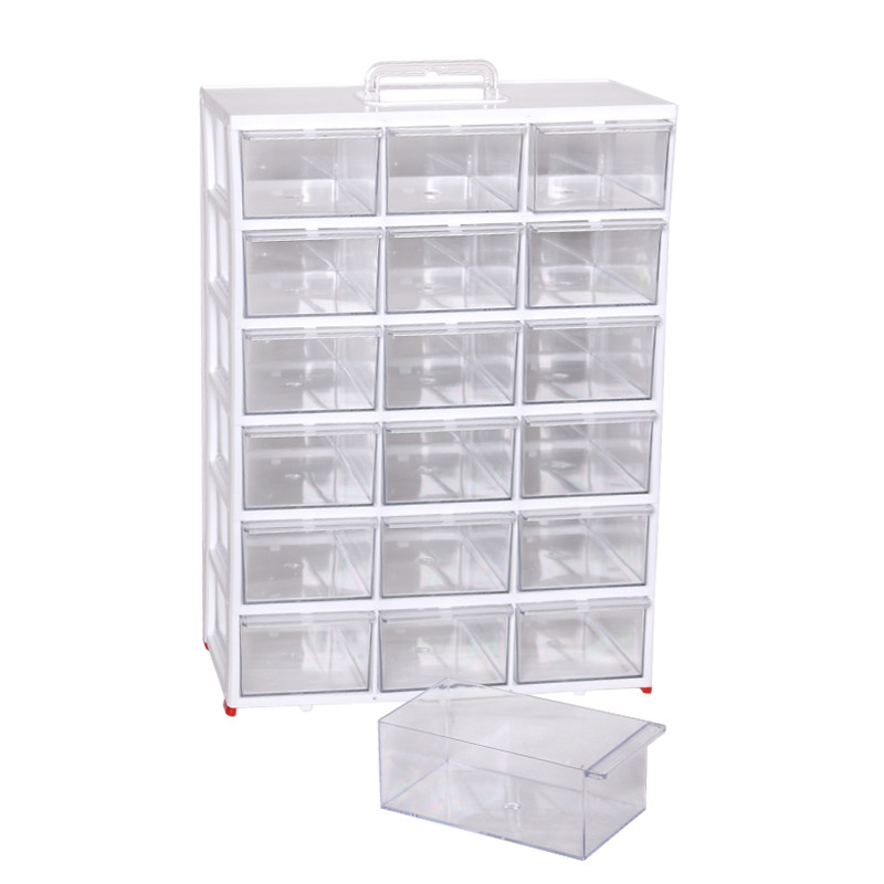 فایل کشویی مدل کریستالی 18 کشو 6 طبقه