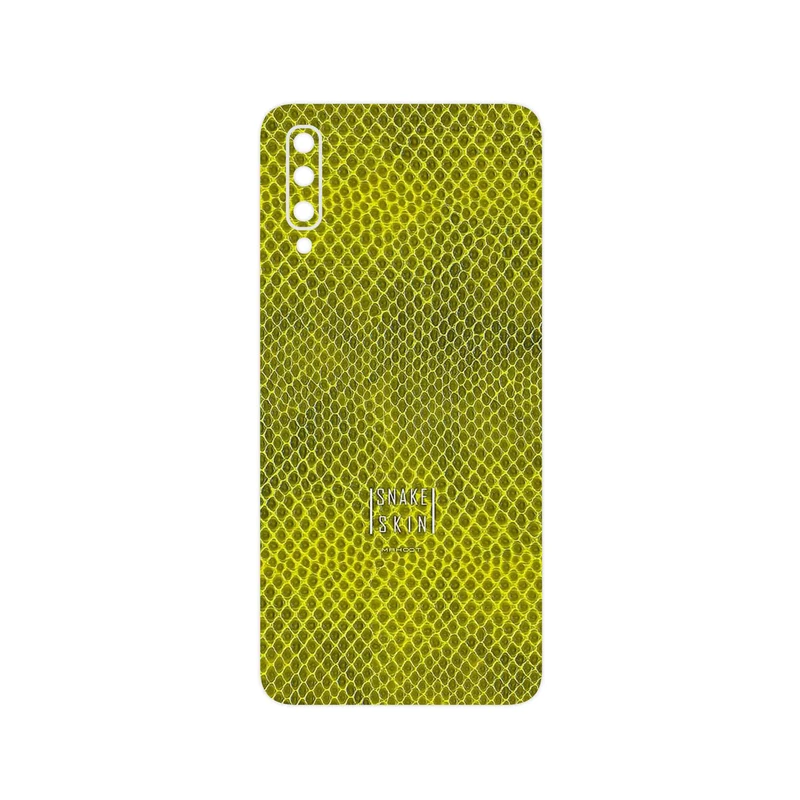 برچسب پوششی ماهوت مدل Yellow Snake Skin مناسب برای گوشی موبایل سامسونگ Galaxy A70