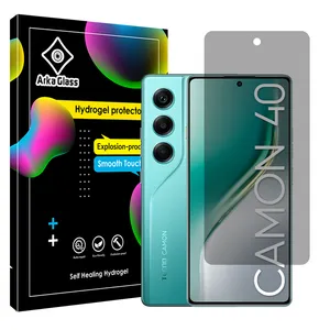 Arka glass Tough model privacy screen protector suitable for Tecno Camon 40 mobile phone