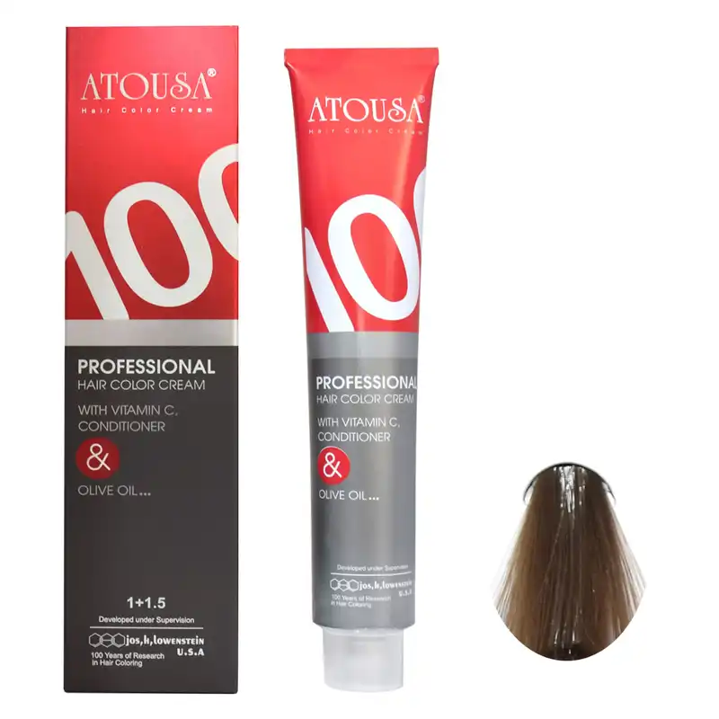 رنگ مو آتوسا شماره C6 حجم 100 میلی لیتر رنگ بلوند دودی متوسط