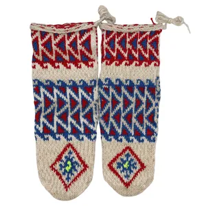 جوراب دست دوز مردانه مدل پشمی کد 06