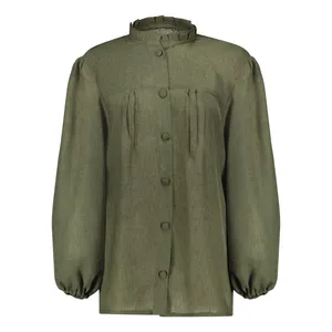 شومیز آستین بلند یقه ایستاده زنانه الین
 مدل 8-30