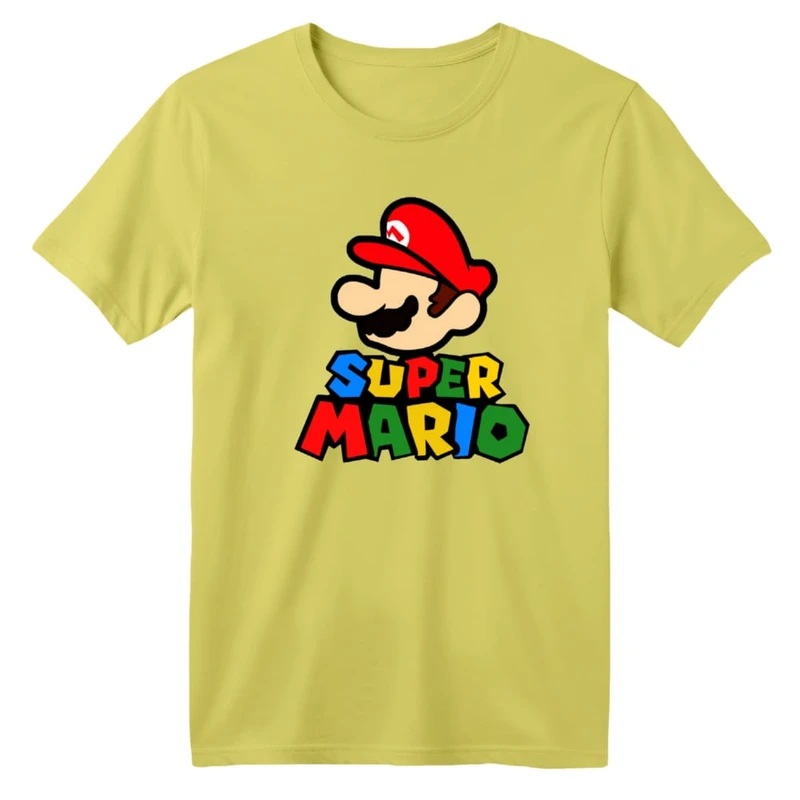 تی شرت آستین کوتاه بچگانه مدل سوپر ماریو