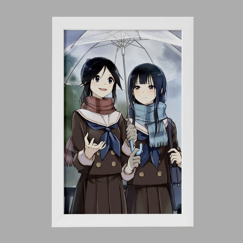 تابلو خندالو مدل کاساکی و میزور انیمه لیز و پرنده آبی کد 23825