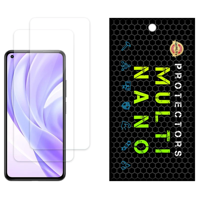 محافظ صفحه نمایش شفاف مولتی نانو مدل X-S2N مناسب برای گوشی موبایل شیائومی Mi 11 Lite 5G بسته دو عددی
