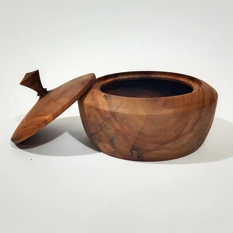 قندان چوبی مدل کلاسیک چنار کد 103