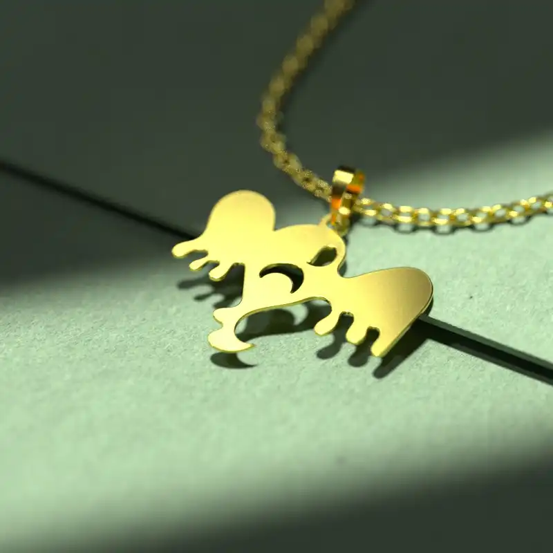 گردنبند طلا 18 عیار زنانه مدوپد مدل هالووین کد G3-1-1036