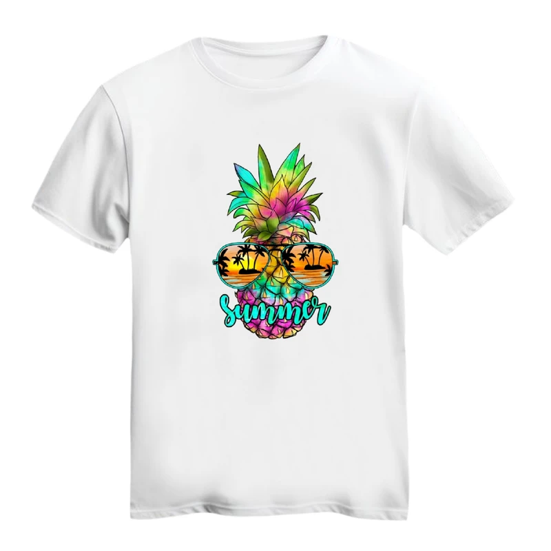 تی شرت آستین کوتاه زنانه مدل آناناس