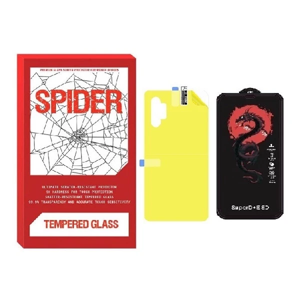 محافظ صفحه نمایش اسپایدر مدل HORO مناسب برای گوشی موبایل سامسونگ Galaxy A32 به همراه محافظ پشت گوشی