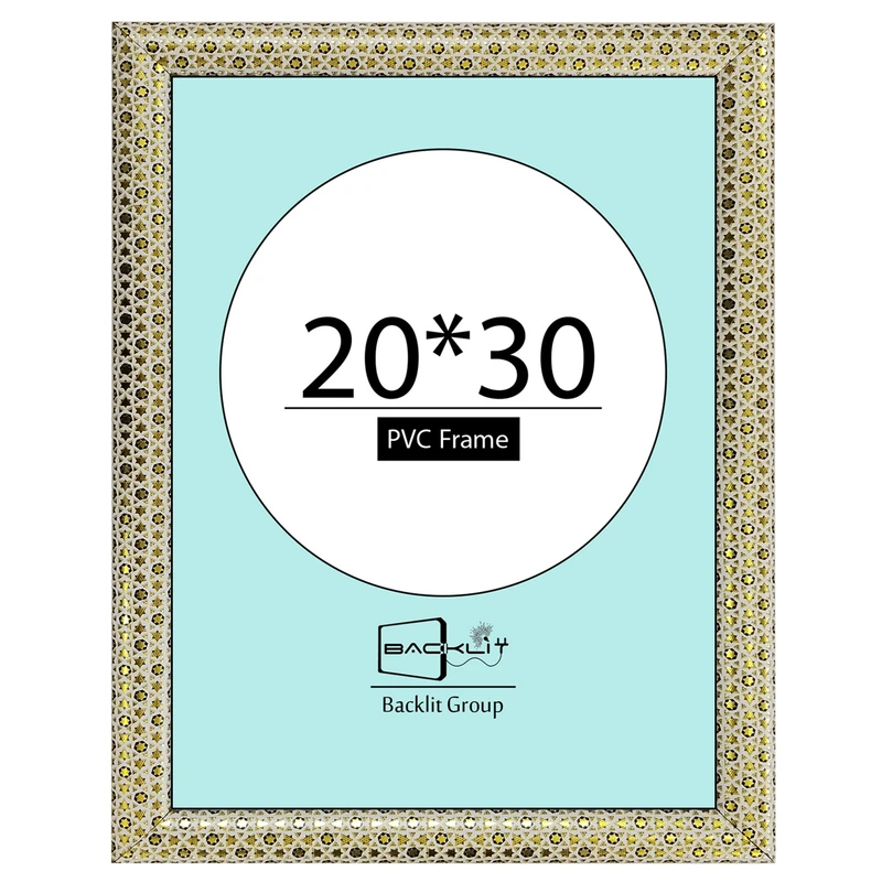 قاب عکس بکلیت طرح خاتم مدل 22 روگرد رومیزی سایز 30×20 سانتی متر