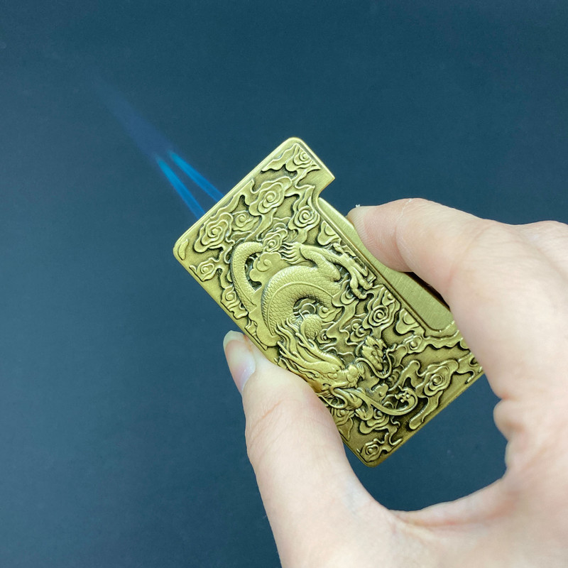 فندک مدل دو اتمه طرح اژدها کد DKD-868