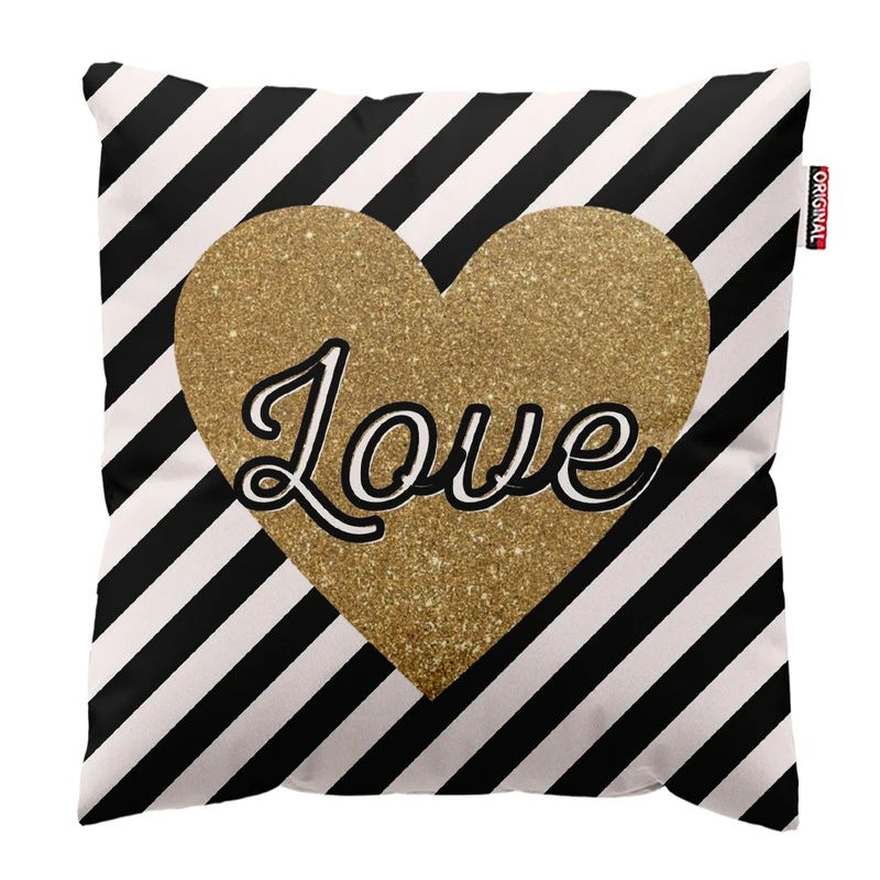  کوسن پاد آفرین طرح عشق کد 3561 سایز 30*30 سانتی متر