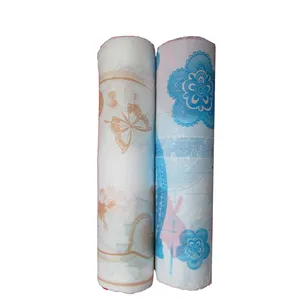 سفره یکبار مصرف طرح گل دار 03 رول 50 متری بسته 2 عددی