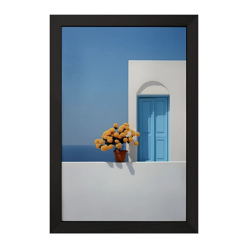 تابلو خندالو مدل خانه ی ساحلی مینیمال کد F7476