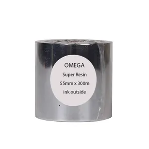 ریبون پرینتر لیبل زن اُمگا مدل Super Resin 55mm x 300m
