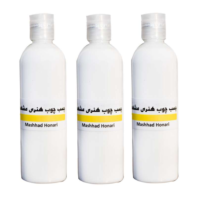 چسب چوب هنری مشهد مدل B-120-3 حجم 120 میلی لیتر مجموعه 3 عددی