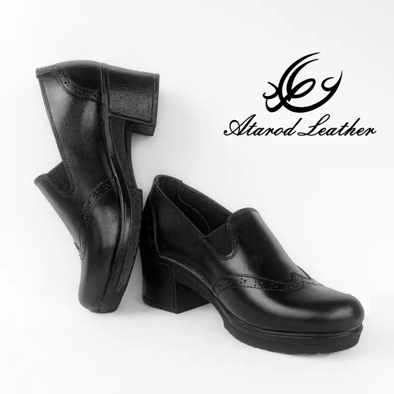 کفش زنانه چرم عطارد مدل  طبی چرم طبیعی کد SH71