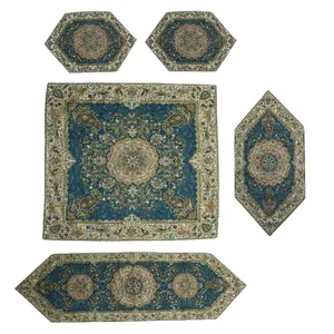 ست 5 تکه رومیزی ترمه مدل افشار Afabik