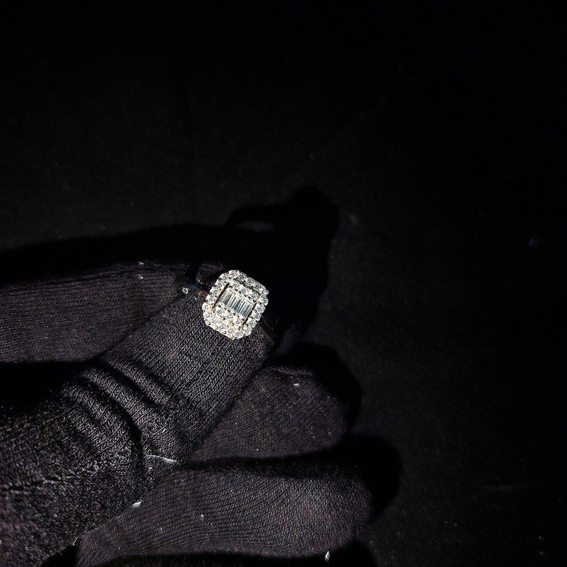 انگشتر نقره زنانه جی تی ای مدل امرالدکات