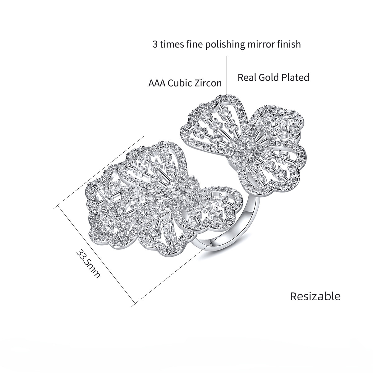 انگشتر زنانه مدل N216 انگشتر زنانه مدل N216