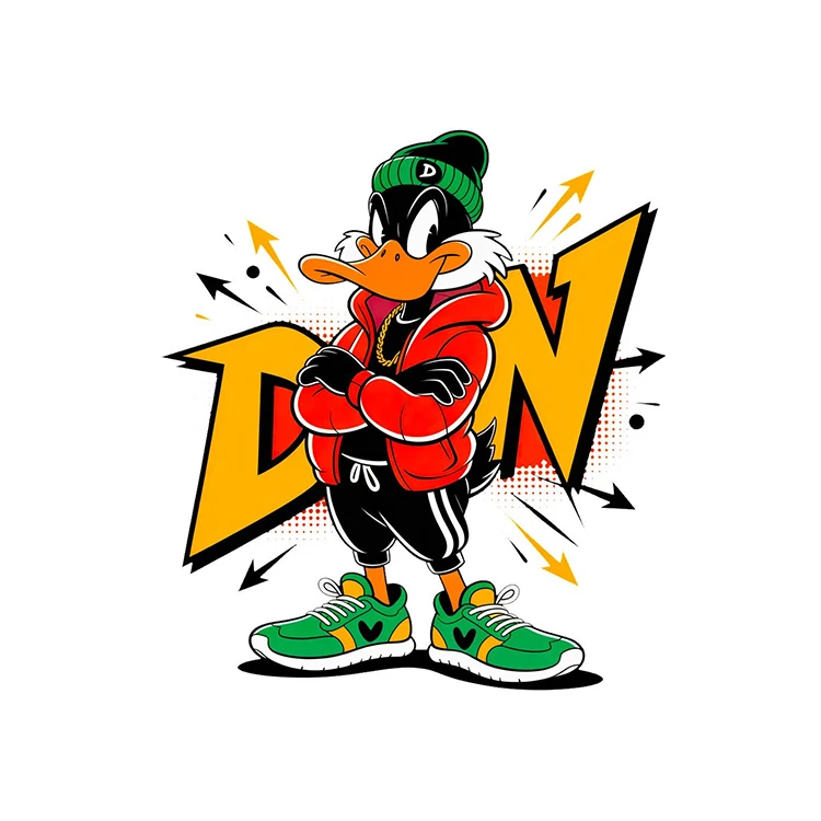 استیکر پارچه و لباس پاد آفرین مدل اردک کد 2748