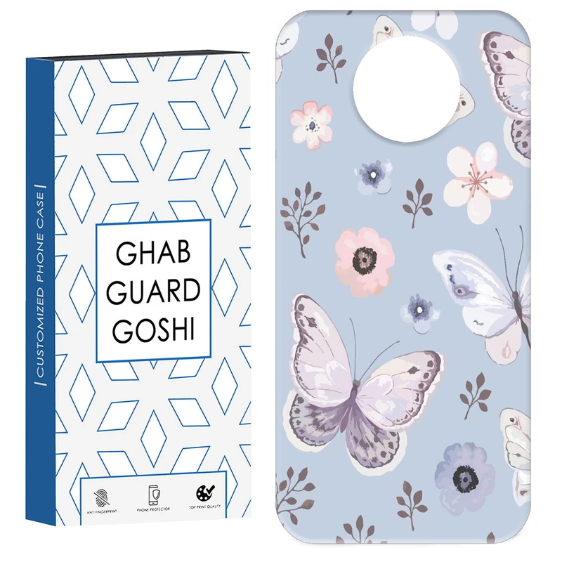 کاور قاب گارد گوشی طرح پروانه  کد Dimo-004 مناسب برای گوشی موبایل شیائومی Redmi Note 9T