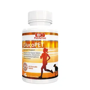 قرص غضروف ساز سگ و گربه بایو پت اکتیو مدل GlucoPET بسته 60 عددی