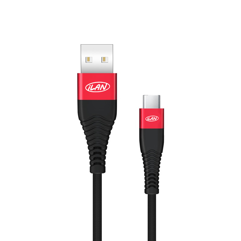 کابل تبدیل USB به USB-C ایلان مدل ci-100 طول 1 متر