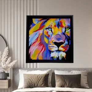 تابلو نقاشی طرح شیررنگی مدل A22