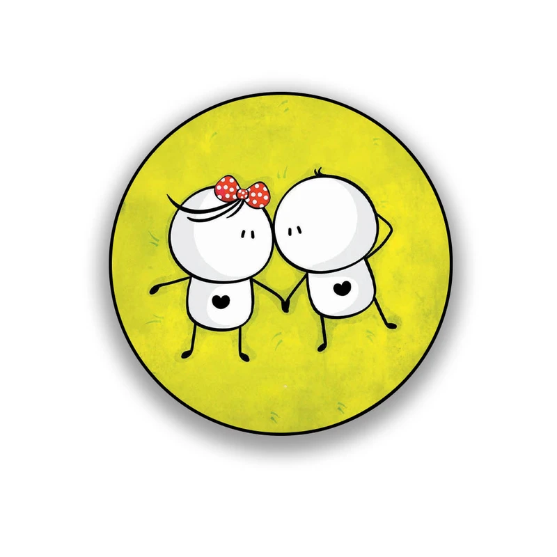 زیر لیوانی طرح فانتزی عاشقانه