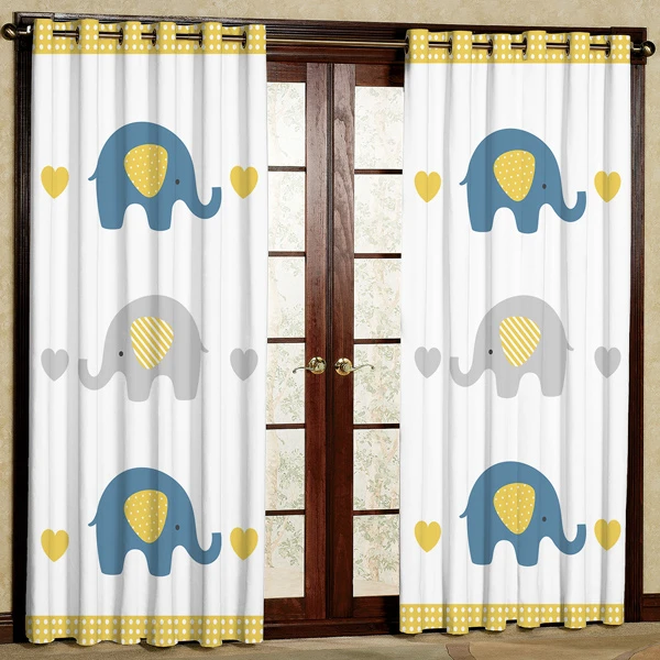 پرده مدل فیل چاپی هازان پانچی کد 584 سایز 200x140 سانتی متر