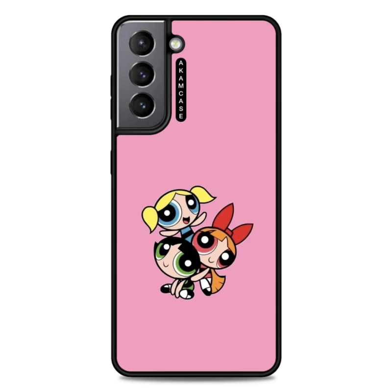 کاور آکام مدل AMCWSGS21-POWERPUFF GIRLS-11 مناسب برای گوشی موبایل سامسونگ Galaxy S21